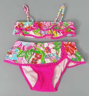 LILLY PULITZER For Target  Girls Floral Print 2 Pc Bikini/Swimsuit  $68 Size 3T - Image 1 of 4