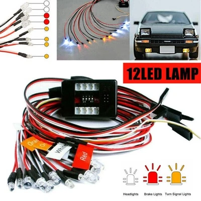 Brems-, Scheinwerfer- und Signal LED Licht Kit für 1:10 RC Car Auto Truck - Bild 1 von 4