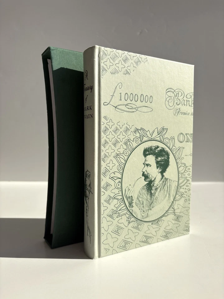 A Treasury of Mark Twain Folio Society 1999 (2010 printing) Slipcase Illustrated Foto 1 de 4