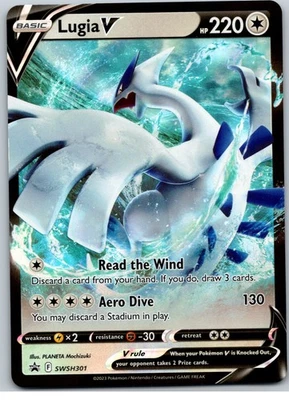 Lugia V - SWSH301 Pokemon SWSH: Sword & Shield Promo Cards Holo Promo NM - Image 1 of 2