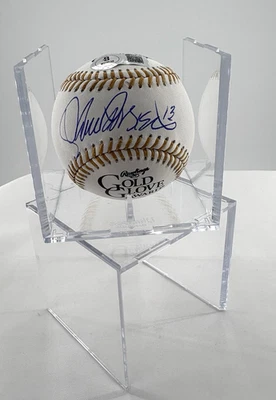 Guante de Oro Firmado por Lance Parrish Tigres de Béisbol Autógrafo MLB Beckett Testigo Foto 1 de 4