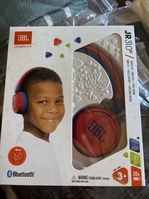 Auriculares intrauditivos inalámbricos Bluetooth JBL JR310BT para niños - rojos Foto 1 de 2