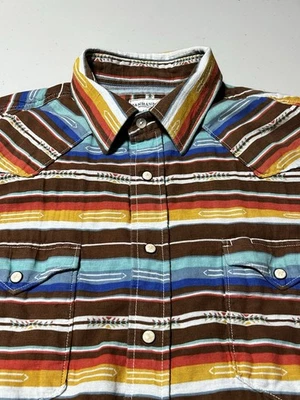Panhandle Roughstock Mens Pearl Snap Shirt Mens Large Aztec Southwest Western - Image 1 of 4