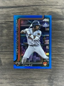 Debut Topps Pro 2025 - Robert Calaz - #PDC-77 refractor cromado azul/150 Rockies - Imagen 1 de 2