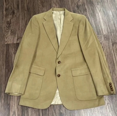 Abrigo Blazer Traje Chaqueta Vintage Chaps Ralph Lauren Pluma Gamuza EE. UU. 38 R? Foto 1 de 4