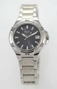 Relic Uhr Herren Edelstahl Silber Stahl Datum 50m Wasserfest Batterie Grau Quarz - Bild 1 von 3