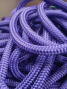 5/8 " x25 ft.Premium Double Braid-Yacht Braid Polyester Rope Hank. Purple - Picture 1 of 2
