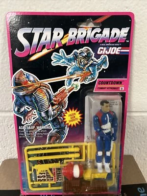 Винтажная фигурка GI Joe COUNTDOWN v2 1993 Star Brigade No8 как новая на картонке запечатанная  - Изображение 1 из 4
