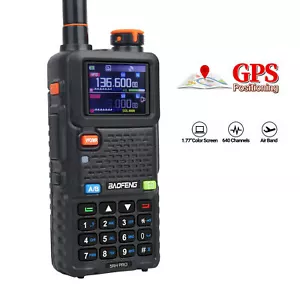 Baofeng UV-5RH PRO GPS Walkie Talkie Multi Band Rechargeable Two Way Radios - Bild 1 von 11