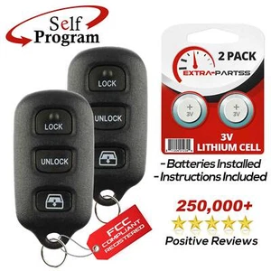 2 For 1999 2000 2001 2002 2003 Toyota 4Runner Remote Keyless Entry Key Fob - Picture 1 of 7