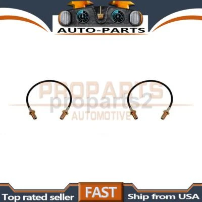 Front Kit Hydraulic Brake Hose 2x For 1975 1976 1977 Ford F-500 5.4L - Image 1 of 4