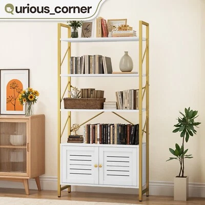 Libreria armadio 5 ripiani portaoggetti legno ripiani regolabili soggiorno - Immagine 1 di 4