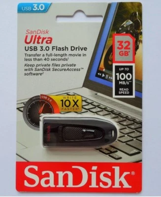 Clé USB 3.0 SanDisk Ultra 32 Go avec une vitesse de lecture allant jusq - NEUF - Photo 1/4