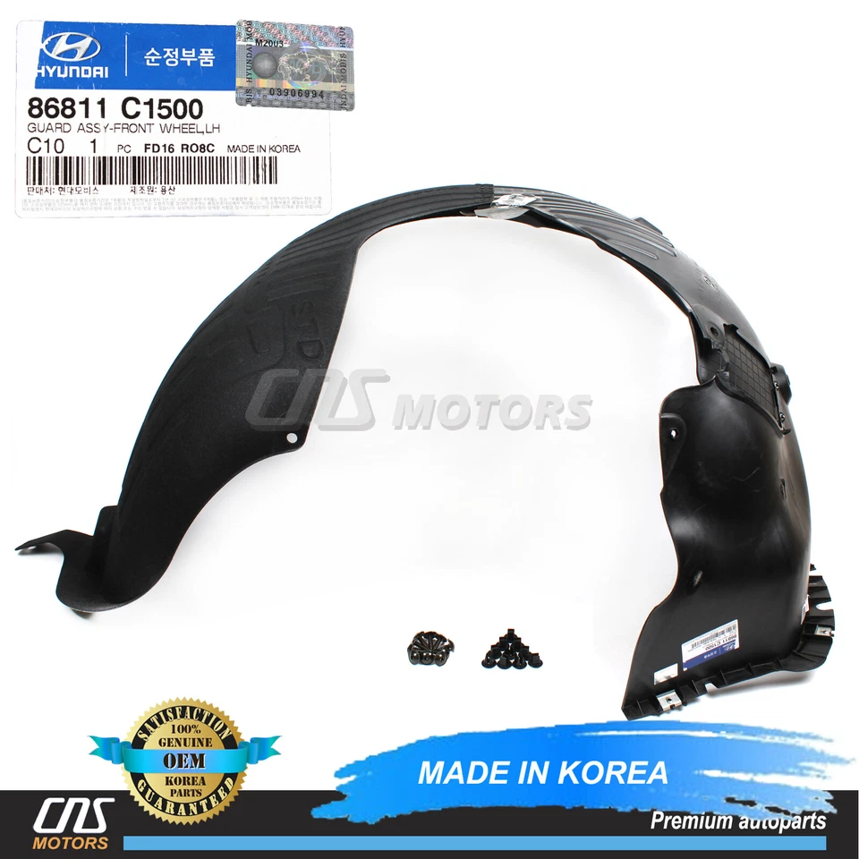 GENUINE Fender Liner FRONT LEFT DRIVER for 18-19 Hyundai Sonata 86811C1500⭐⭐⭐⭐⭐ Foto 1 de 3