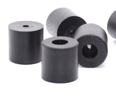 1 1/2" x 1 1/2" HD XL Heavy Load Rated Rubber Feet for Equipment  4 per Package - Image 1 of 4