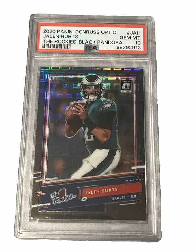 2020 Panini Donruss Optic Jalen Hurts The Rookies Black Pandora /25