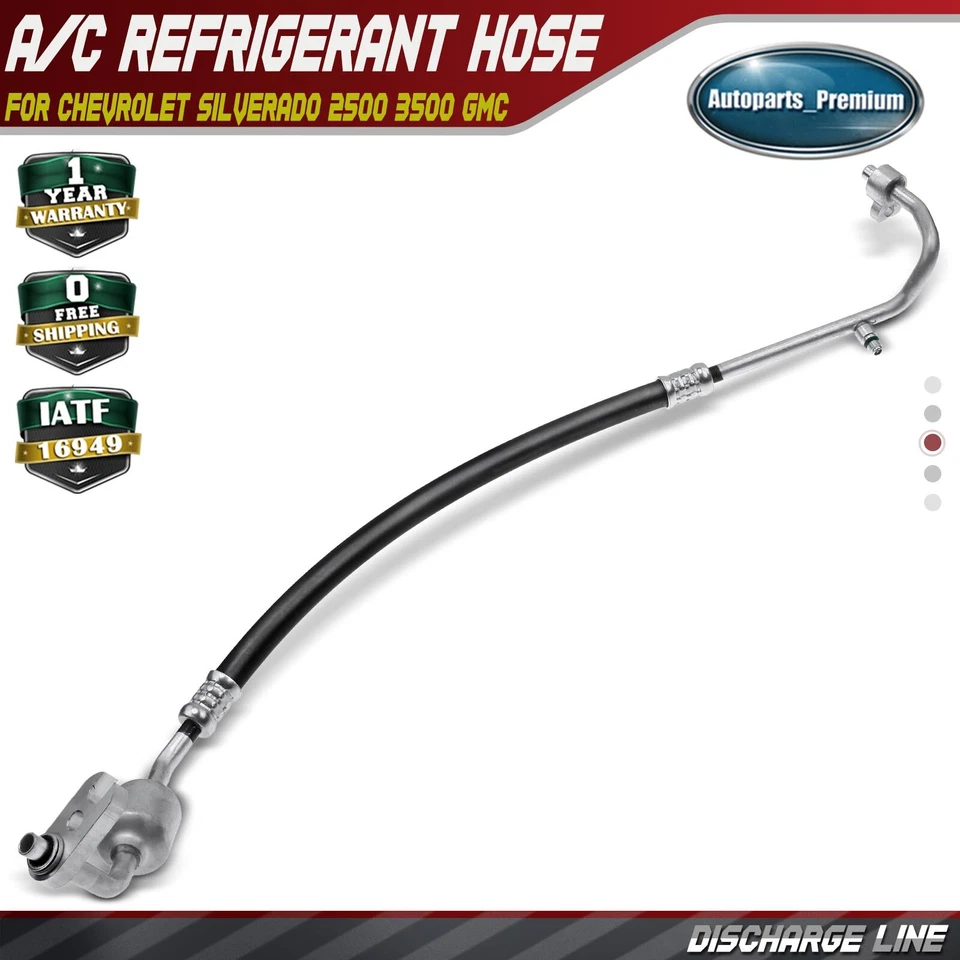 A/C Refrigerant Discharge Hose for Chevrolet Silverado 2500 HD 3500 GMC V8 6.0L - Image 1 of 4