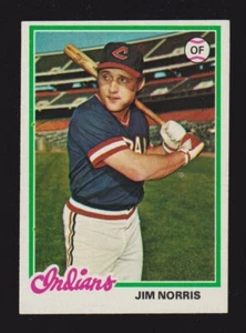 Jim Norris Cleveland Indians 1978 Topps #484 como nuevo - Imagen 1 de 2