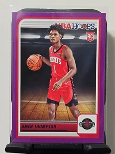 Aros de la NBA Amen Thompson 2023-24 #242 novato radiocontrol púrpura Houston Rockets - Imagen 1 de 6