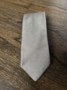 Vintage Brooks Brothers Makers Herrenkrawatte, grau/silber gestreift 100 % Seide USA - Bild 1 von 6
