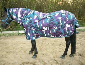 Winter Horse Turnout Rug 600D 280g Fill Combo Waterproof  Rug Polyfil Camouflage