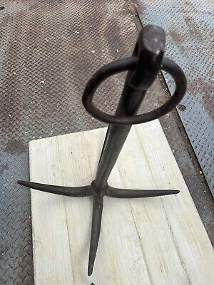 Large Vintage Boat Anchor Grappling Recovery Hook  Nautical Decor Over 35 LBS • 499.21$