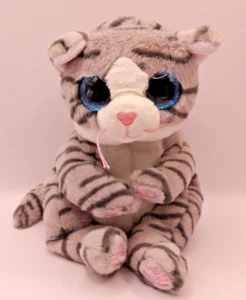 Ty Beanie Baby Bäuche MITZI graue gewebte Katze 6 Zoll Stofftier Plüschtier - Bild 1 von 6