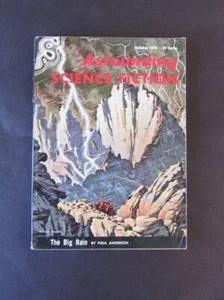 KELLY FREAS INTERIOR ILLUSTRATION ASTOUNDING MAGAZINE 1954/10 CLIFTON & RILEY F+ - Picture 1 of 5