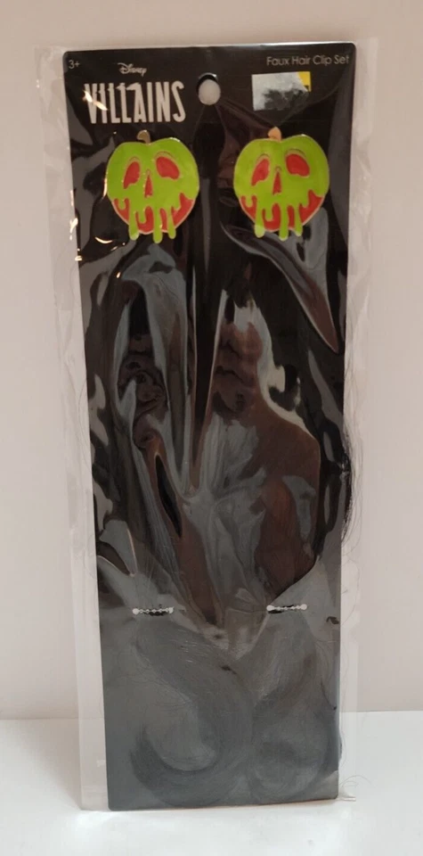 Disney Villains Evil Queen Snow White Hair Faux Hair Clip Set Costume Cosplay - Image 1 of 4