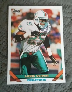 1993 Topps Football Card #510 Louis Oliver - Miami Dolphins  - Picture 1 of 2