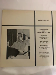 French Music for string orchestra Jean Rivier Symphony No 3 in G Major MHS3852 - Picture 1 of 3