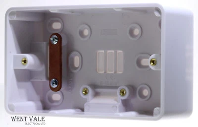 Schneider Lisse Moulded Range - GGBL9247 - 2 Gang 40mm Deep Surface Box