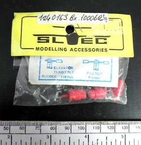 Pushrod Connectors - SLEC SL63A - Pack of 4 - Red Nylon - Picture 1 of 5