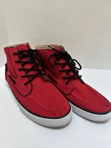 Polo Ralph Lauren Lander Mens Size 8 Red Casual Chukka Shoes Sneakers 00001629 - Picture 1 of 6