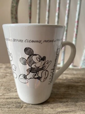 Disneyland Paris Animation Sketch Drawing Mickey Mouse Mug Cup - Image 1 of 4