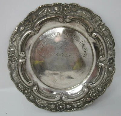 6-дюймовый презентационный лоток из сплава чистого серебра 58 г Южная / Латинская Америка  - Изображение 1 из 4