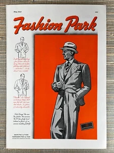 Fashion Park Tailored Herren Anzug Stanerek Rochester NY 1937 Vintage Print Ad - Bild 1 von 1
