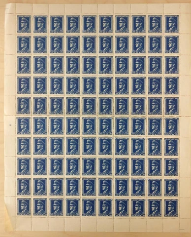 CROATIA Sc 68a Full sheet RARE PERFORATED MNH Cover
