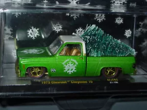 Camioneta M2 Machines 1973 Chevy Cheyenne Mooneyes cuerpo cuadrado persecución 1/600 - Imagen 1 de 3