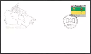 Canada # 828 "PROVINCIAL FLAG OF SASKATCHEWAN" Brand New 1979 Issue - Picture 1 of 2