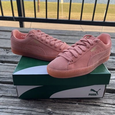 NUEVO EN CAJA Zapatos Informales Puma Gamuza Clásicos Mono Dorado Flor del Desierto Dorado Con Cordones 6 Foto 1 de 4