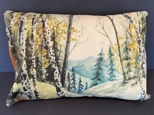 "Almohada decorativa escénica Aspen Valley Colorado estampada por Pat Wiles12 x 16""" - Imagen 1 de 1