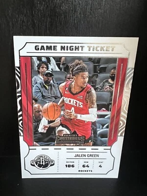 2022-23 Panini Contenders - Game Night Ticket #17 Jalen Green - Image 1 of 2