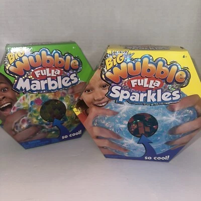Wubble Set Of 2 One Fulla “ Magic marbles “ And One Has Sparkles NSI Products 6+ - Image 1 of 4