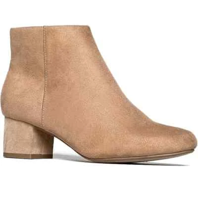 Botín al tobillo J. Adams tacón bajo cremallera punta redonda - Jody talla 7 Foto 1 de 4