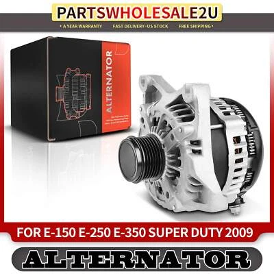 Nuevo alternador para polea de 6 ranuras Ford E-150 E-250 E-350 Super Duty 195A 12V CW Foto 1 de 4