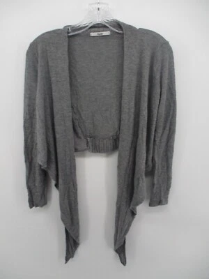 Cardigã Papaya pequeno manga longa cintura alta-baixa amarrada - Imagem 1 de 4