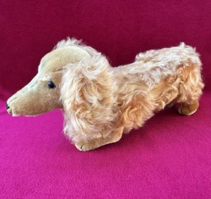 Steiff Mohair Dachshund Weiner Dog Waldi 14" long - Picture 1 of 11