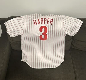 Nike Authentic Philadelphia Phillies Bryce Harper Baseball Jersey Men’s Sz XL - Picture 1 of 9