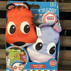 Little Tikes Catch N’ Stick Wurfspiel mit 2 weichen Handschuhen & 1 EasyCatch Baseball G5.1-3 - Bild 1 von 4